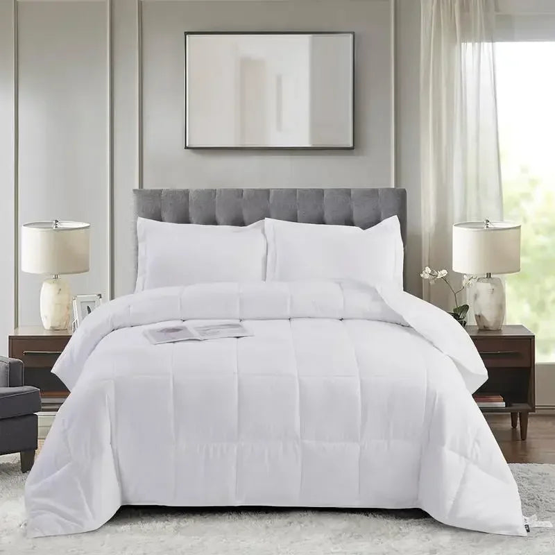 - All Season Reversible Comforter with Two Shams