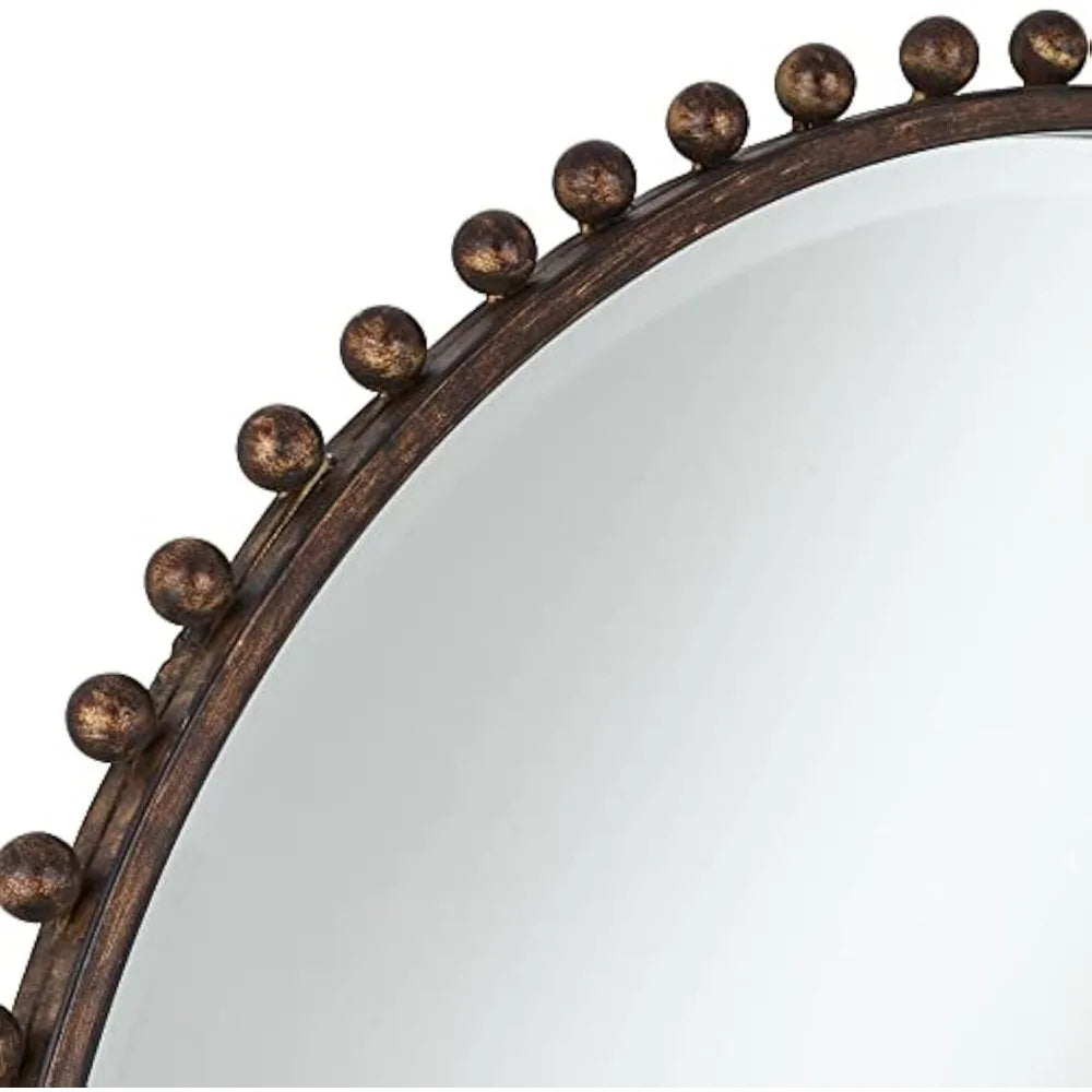 Vidalla Round Vanity Decorative Accent Wall Mirror