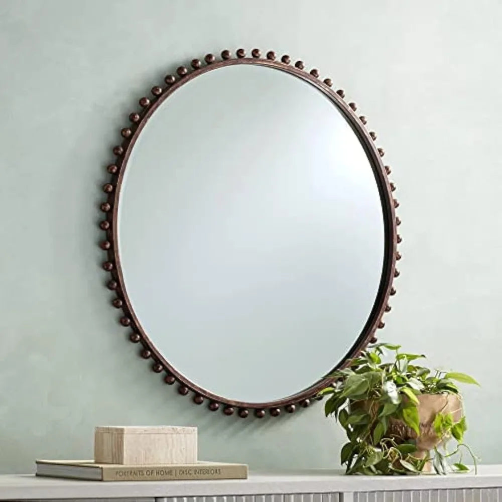 Vidalla Round Vanity Decorative Accent Wall Mirror