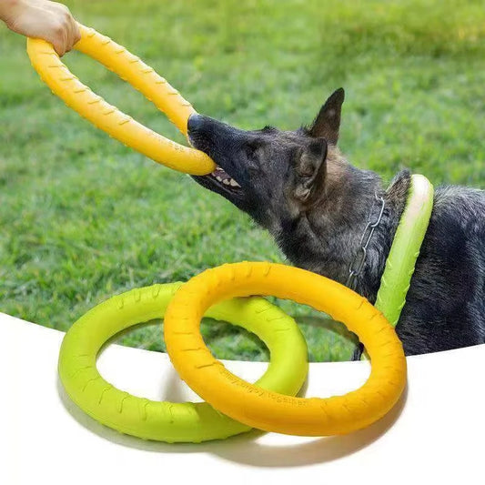 Dog Toys Pet Flying Disk Training Ring Puller