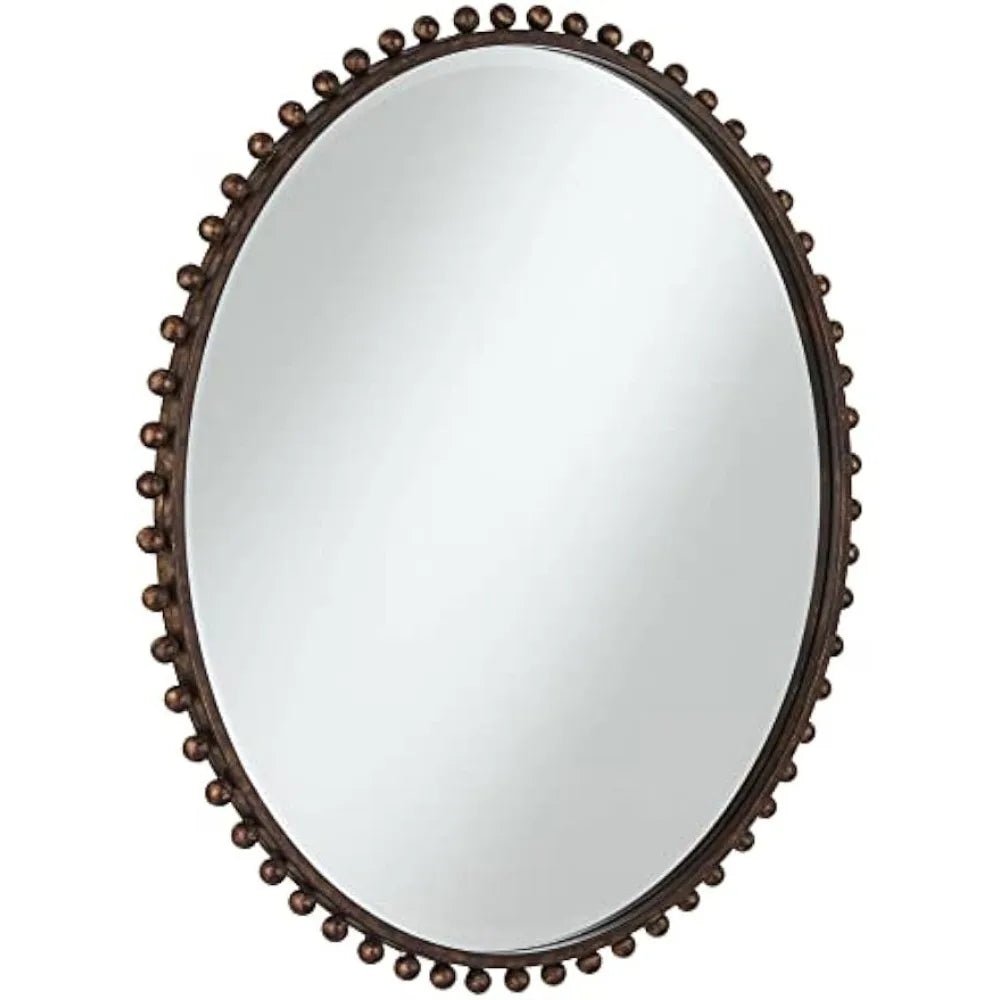 Vidalla Round Vanity Decorative Accent Wall Mirror